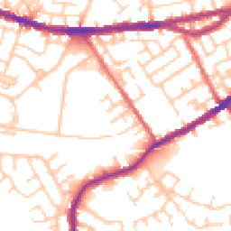Daytime road noise heatmap for WN5 8DL