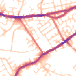 Daytime road noise heatmap for WN5 8DX