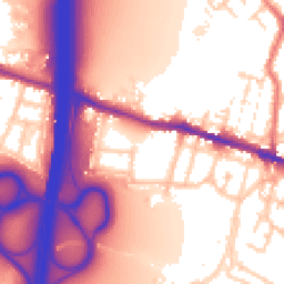 Daytime road noise heatmap for WN5 8FT