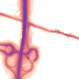 Night-time road noise heatmap for WN5 8HS