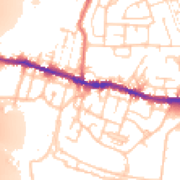 Daytime road noise heatmap for WN5 8JP