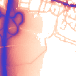 Daytime road noise heatmap for WN5 8JQ