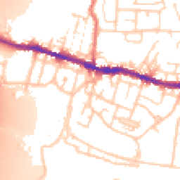 Daytime road noise heatmap for WN5 8JR