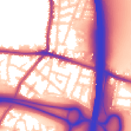 Daytime road noise heatmap for WN5 8NA