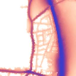 Daytime road noise heatmap for WN5 8PR