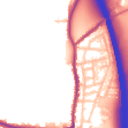 Daytime road noise heatmap for WN5 8QG