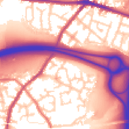 Daytime road noise heatmap for WN5 8RZ