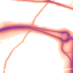 Night-time road noise heatmap for WN5 8RZ