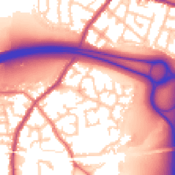 Daytime road noise heatmap for WN5 8SG