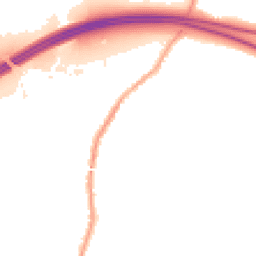 Night-time road noise heatmap for WN5 8ST