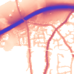 Daytime road noise heatmap for WN5 8TR