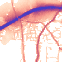 Daytime road noise heatmap for WN5 8TT