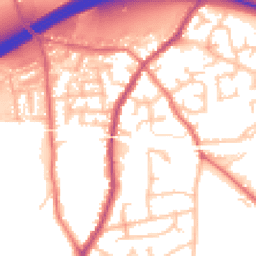 Daytime road noise heatmap for WN5 8TY