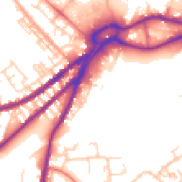 Daytime road noise heatmap for WN5 9BD