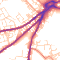 Daytime road noise heatmap for WN5 9BG