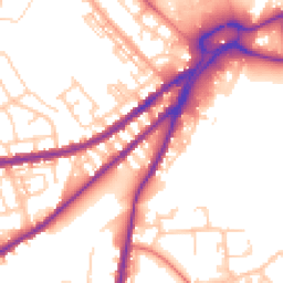 Daytime road noise heatmap for WN5 9BH