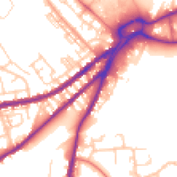 Daytime road noise heatmap for WN5 9BJ