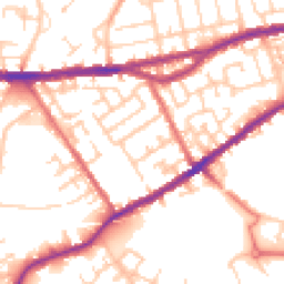 Daytime road noise heatmap for WN5 9JA