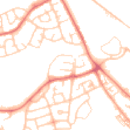 Daytime road noise heatmap for WN5 9SS