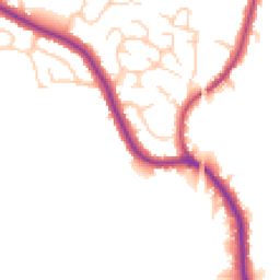 Daytime road noise heatmap for WN6 0AE
