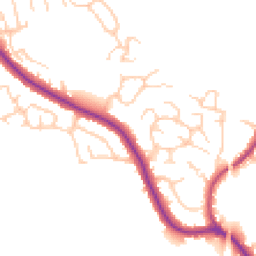 Daytime road noise heatmap for WN6 0AG