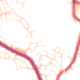 Daytime road noise heatmap for WN6 0AL