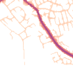 Daytime road noise heatmap for WN6 0AN