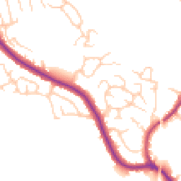 Daytime road noise heatmap for WN6 0AQ