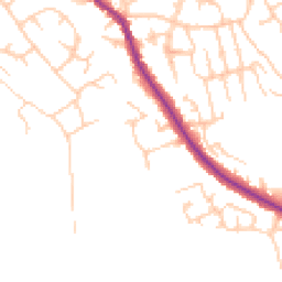 Daytime road noise heatmap for WN6 0AR