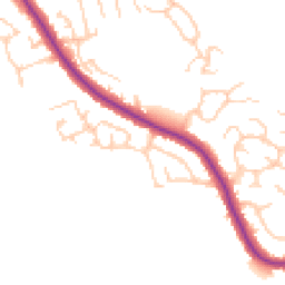 Daytime road noise heatmap for WN6 0AX