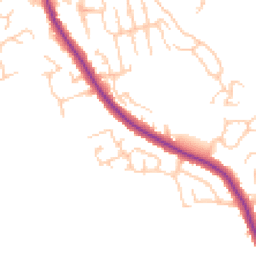 Daytime road noise heatmap for WN6 0AY