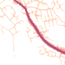 Daytime road noise heatmap for WN6 0AZ