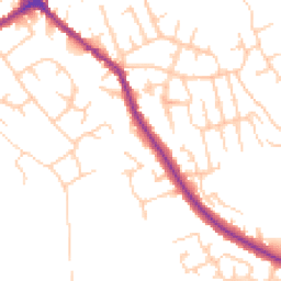 Daytime road noise heatmap for WN6 0BA