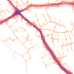 Daytime road noise heatmap for WN6 0BB