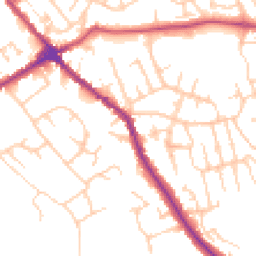 Daytime road noise heatmap for WN6 0BD