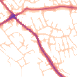 Daytime road noise heatmap for WN6 0BG