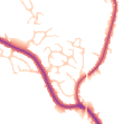 Daytime road noise heatmap for WN6 0BL
