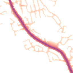 Daytime road noise heatmap for WN6 0BQ