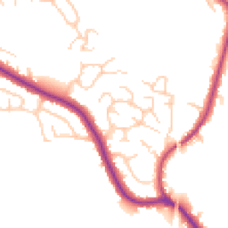 Daytime road noise heatmap for WN6 0BT