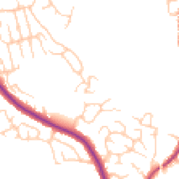 Daytime road noise heatmap for WN6 0BZ