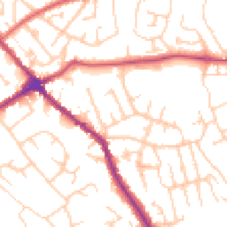 Daytime road noise heatmap for WN6 0DD