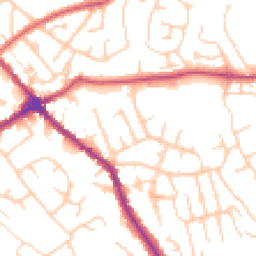 Daytime road noise heatmap for WN6 0DE