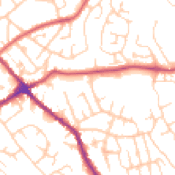 Daytime road noise heatmap for WN6 0DF