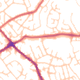 Daytime road noise heatmap for WN6 0DG