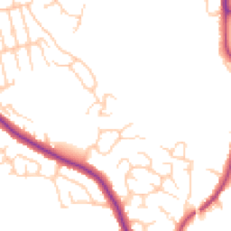 Daytime road noise heatmap for WN6 0DL