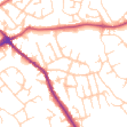 Daytime road noise heatmap for WN6 0DR