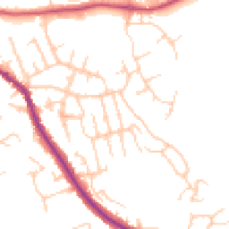 Daytime road noise heatmap for WN6 0DZ