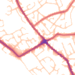Daytime road noise heatmap for WN6 0FE