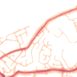 Daytime road noise heatmap for WN6 0NB
