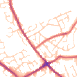 Daytime road noise heatmap for WN6 0NW